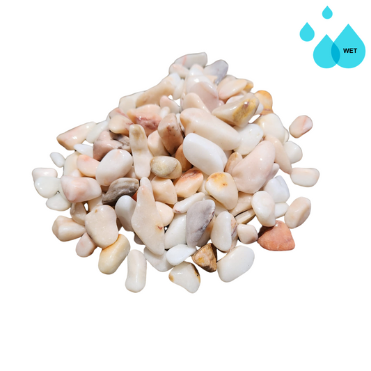 Rose - Tumbled Pink Marble Pebbles