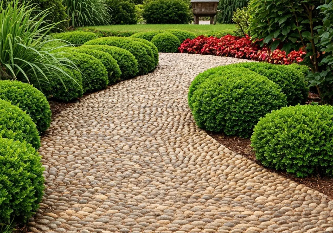 Rustic Pebble Path 10 Tips to Create Stunning Pebble Walkways That Last