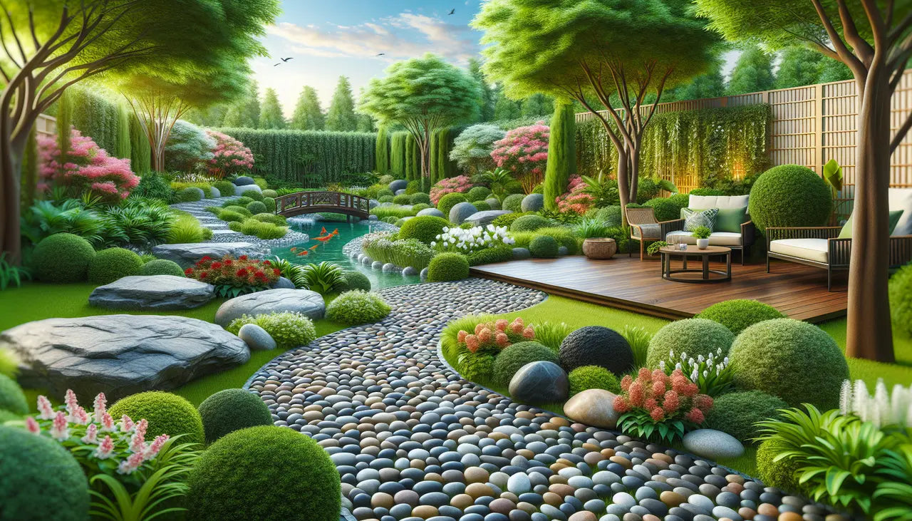 Designing Your Garden Oasis with Natural Stone Pebbles