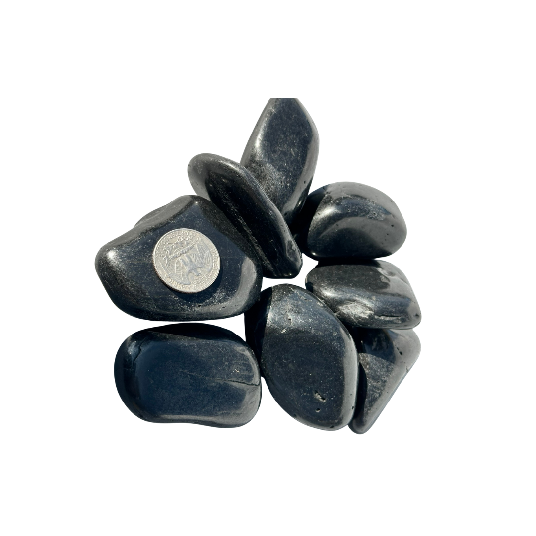 Super Polished Pebbles black